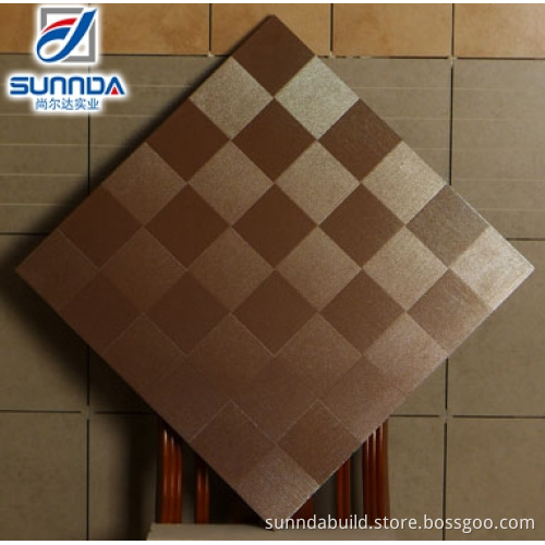600x600 hot sales metal finish floor tiles,with crossed grid form tiles,glazed porcelain floor tile